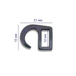 Gamma GB 1305 Крючок-фиксатор 21 х 15 мм в пакете d 10 мм 10 шт. №04 под никель