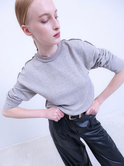 Лонгслив со швами наружу