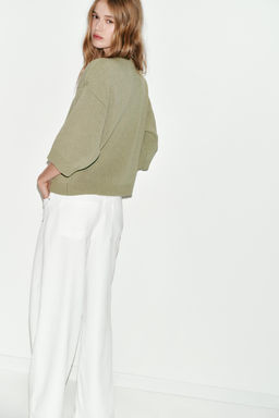 KNIT JUMPER WITH SHOULDER PADS - Zara фото 15