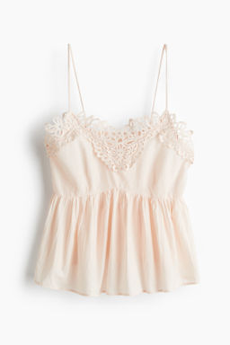 Top de tirantes con ribete de encaje - H&m фото 2