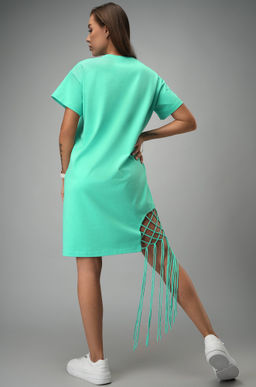 Женское трикотажное платье с бахромой Happyfox - Happy fox фото 4