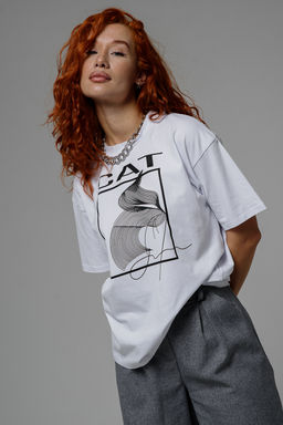 8506/1 Футболка женская оверсайз - Натали фото 206