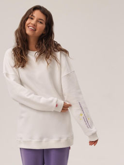 MY Свитшот жен. О-вырез вышивка рукав (Каждый день...) СО009  фото 10