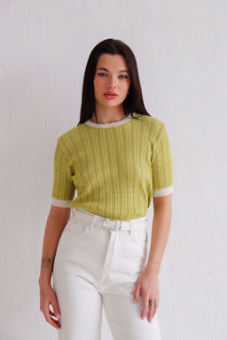 12028 Топ вязаный лайм - Martichelli фото 6