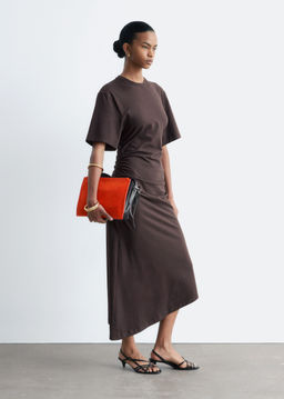 Vestido midi asim?trico tipo camiseta - H&m фото 5