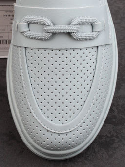 03-HY16-2D LT. BLUE Лоферы женские (натуральная кожа)