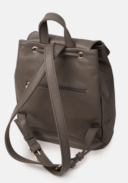 Рюкзак Модель №1581 | кожзам | гладкий | серый | Р921-9 | 33005 - L-craft фото 7