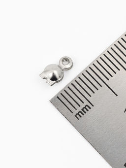 Набор для создания украшений "Минимум" колечки, кримпы, цепочки, цвет серебро