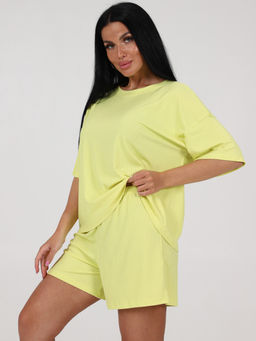012 ЖЕНСКАЯ ПИЖАМА (шорты) (Желтый) - А-дина фото 4
