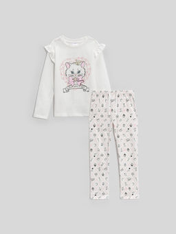 ACOOLA / Набор детский для девочек ((1)джемпер и (2)брюки) Bemmi белый фото 3