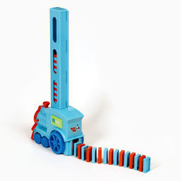 Паровоз игрушечный, с домино, на батарейках
