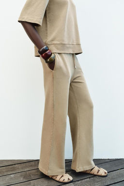 FADED WIDE-LEG TROUSERS - Zara фото 12