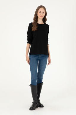 Женский черный свитшот Неожиданная скидка в корзине - U.s. polo assn фото 4