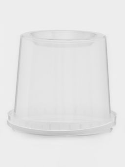 Цена за 100 шт. Ведро с ручкой одноразовое, пластик, 1 л, пищевое, прозрачное