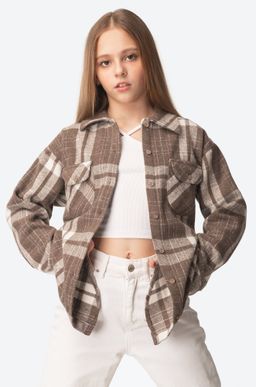 Теплая удлиненная рубашка для девочки Happy Fox фото 2