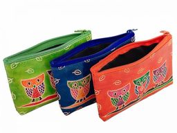 Кошелек под мелочь ручной принт №0606/9 (3шт/уп) - Ганг фото 2