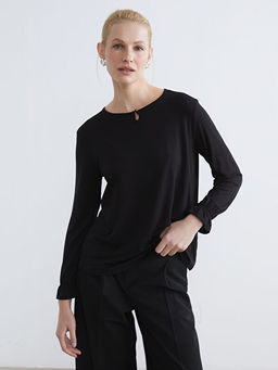 Bisiklet Yaka F?rf?rl? Bluz