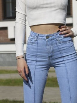 Джинсы R женские клеш D531 Уценка