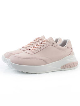 03-YH262-2 PINK Кроссовки женские (натуральная кожа)