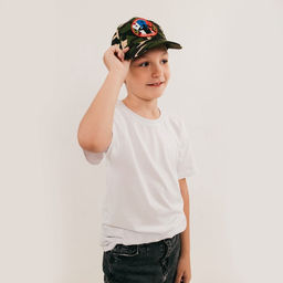 Детская кепка Военный, нашивка солдат, р. 5254