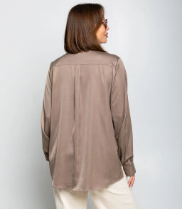 Рубашка #ОКТ085005, капучино