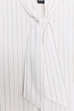 STRIPED POPLIN SHIRT WITH POCKET SQUARE - Zara фото 18