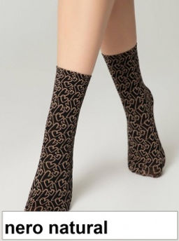 Носки жен. FANTASY 23С-84СП (30/1) - nero-natural
