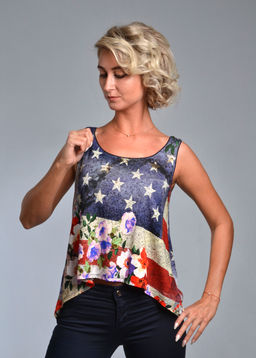 Майка женская ФРИДА (индиго №14)