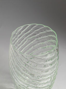 Ваза для цветов, h=21 см, d=11, стекло, прозрачная