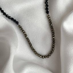 Бусы из Шпинели и Пирита огранка 45 см +