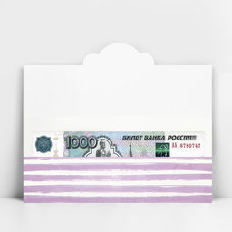 Цена за 10 шт. Конверт для денег «Всего самого прекрасного» фигурный, 17.5 х 8 см