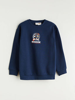 Bisiklet Yaka Sonic Bask?l? Erkek ?ocuk E?ofman Tak?m