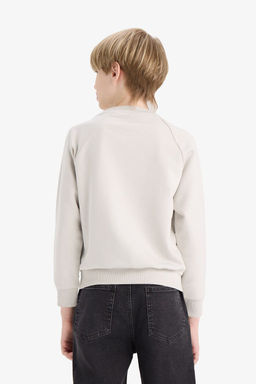 Bisiklet Yaka Basic D_z Okul Sweatshirt Erkek _ocuk - Defacto фото 6
