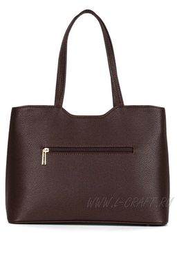 Сумка Модель №1297 | кожзам | гладкий | коричневый | Р908-2 | 29972 - L-craft фото 3