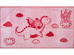 6с103.412ж1 Сказочный полет (красный6) Полотенце махровое 50х90см