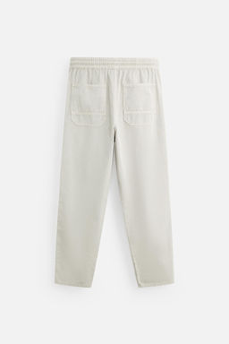 COTTON - LINEN TROUSERS - Zara фото 7