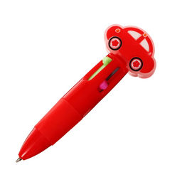 Цена за 36 шт. Ручка шариковая автоматическая 4-х цветная, мини, "Машина", МИКС