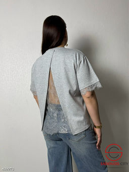 Футболка трикотажная с гипюром - Bruno фото 3