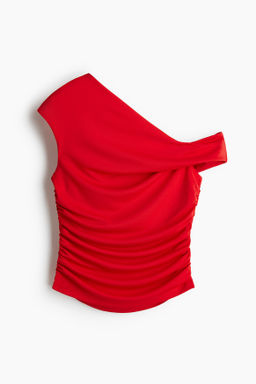 Top drapeado de un hombro - H&m фото 2