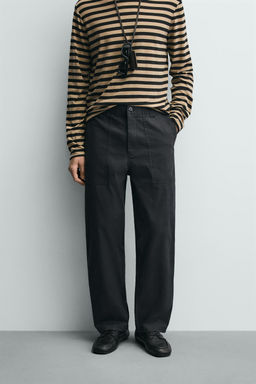 PANTAL?N STRAIGHT FIT LAVADO / Acero - Zara фото 2