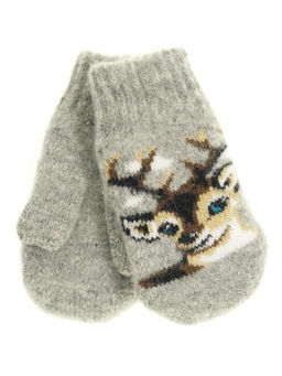 Варежки детские круговые "Оленёнок" 0312-1