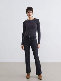 Flare Kad?n Jean Pantolon