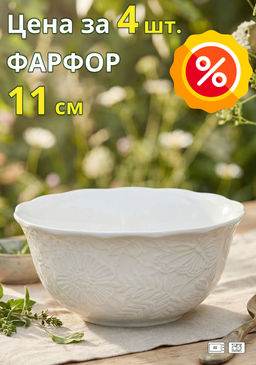 Салатник Lefard Lace 11 см набор 4 шт