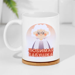 Кружка Любимая бабушка, 320 мл - Дарим красиво фото 3