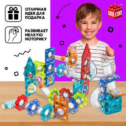 Магнитный конструктор Магникс, 74 детали - Unicon фото 4