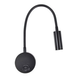 ULT-F21-3W/4000K IP20 BLACK Светильник светодиодный настенный гибкий для интерьерного освещения. 85-265В. Белый свет (4000К). Черный. TM Uniel