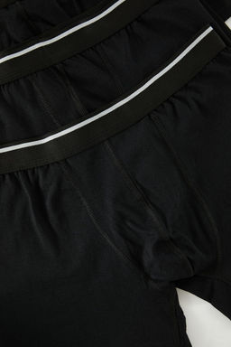 Siyah 10lu Paket Duz Erkek Boxer TMNSS24BX00025 - Trendyolmilla фото 3