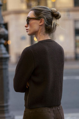 KNIT CARDIGAN WITH GOLDEN BUTTONS - Zara фото 6