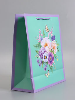 Пакет подарочный ламинированный «От души», 26×12×32 см