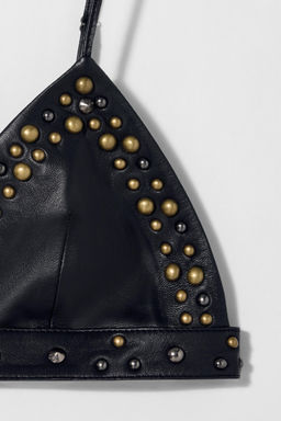 LEATHER STUDDED BRA KATE MOSS X ZARA  фото 4